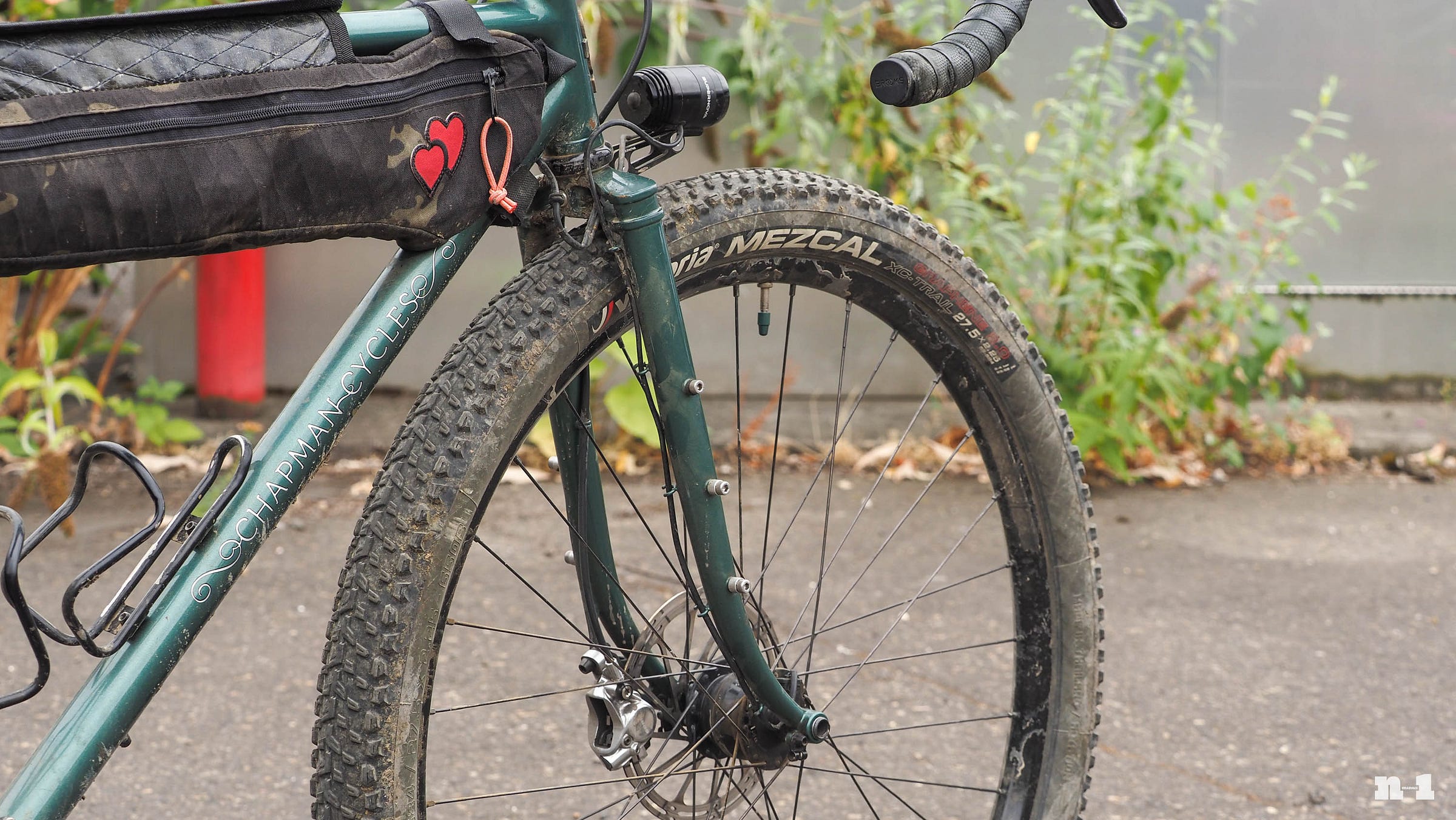 Chapman Cycles all-road bike for David Wilcox fork