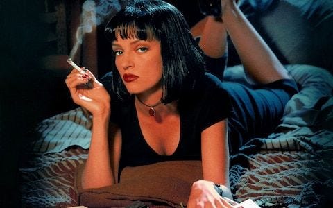 Uma Thurman in Pulp Fiction