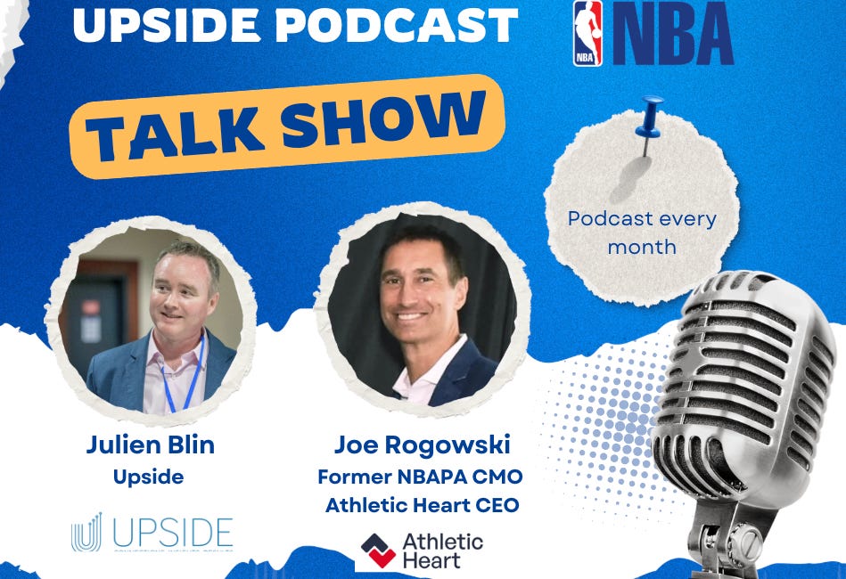 🔥Upside Chat with Joe Rogowski, a Former NBA Strength Coach Athletic Trainer & Former Chief Medical Officer of the NBA Player Association.