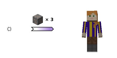 (P) void→player {iron ore ×3} (P) void→player {iron ore ×3}