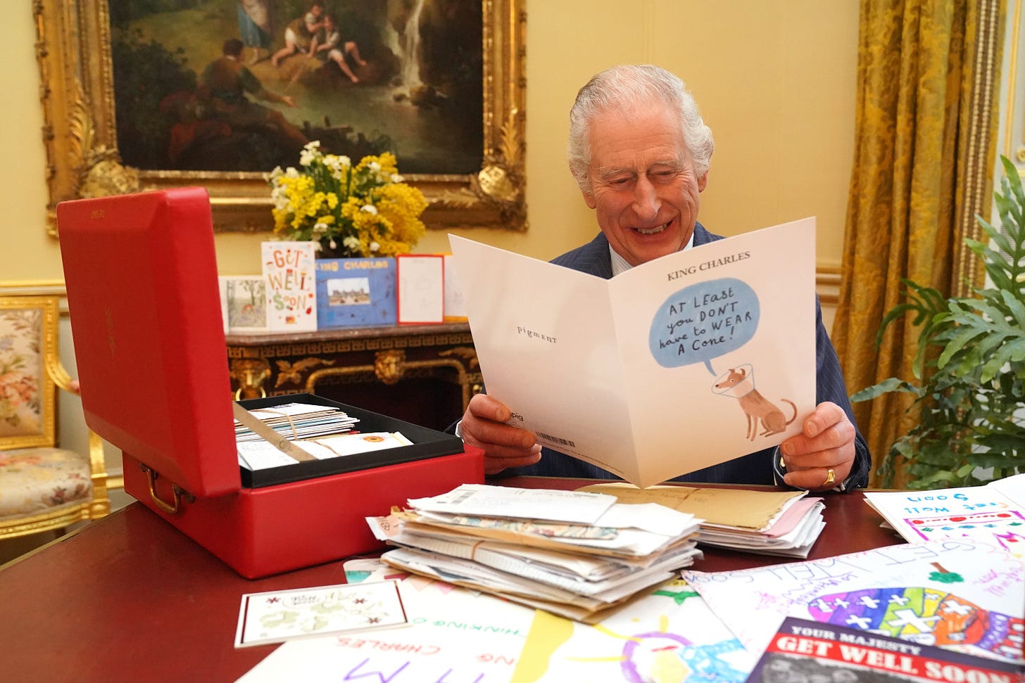 king charles views get well soon messages