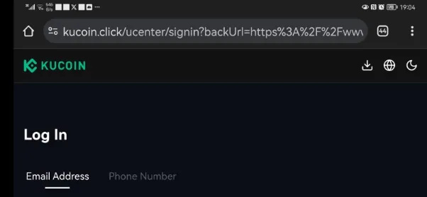 kucoin-phishing-site-screenshot