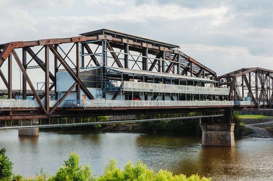 Kansas City's Rock Island Bridge redevelopment is finally opening over the  Kansas River | KCUR - Kansas City news and NPR