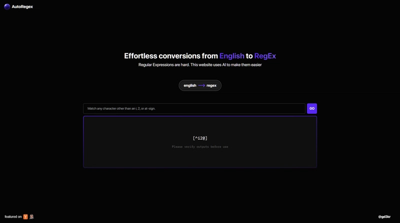 AutoRegex AutoRegex