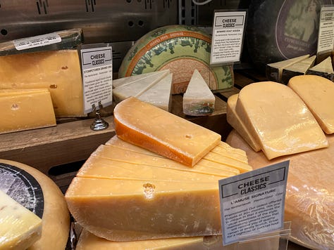 Different cheeses