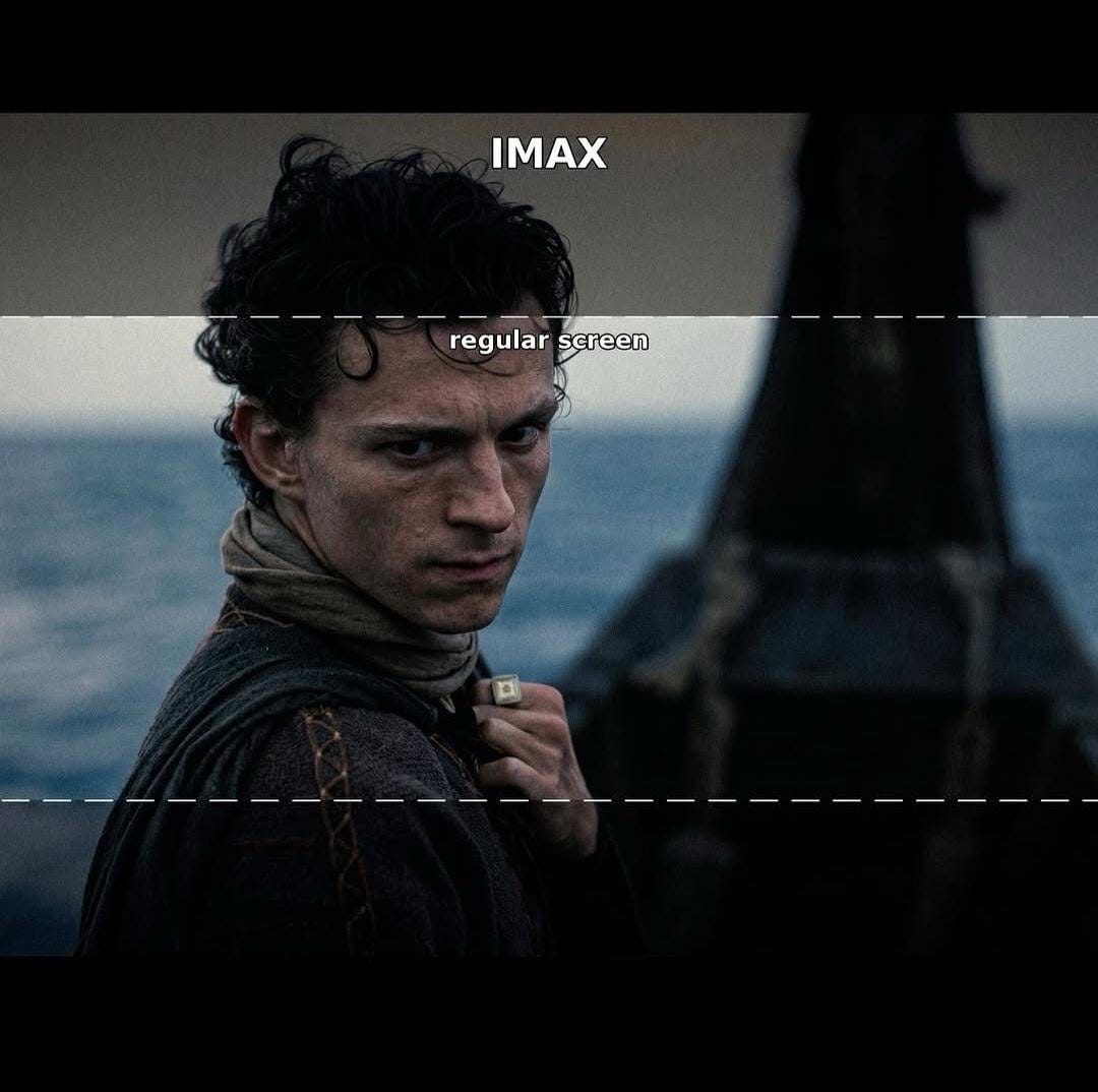 Odyssey Imax vs Regular Screen : r/FIlm