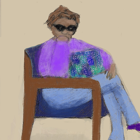 3 Sketches of patients during a long wait for doctor.