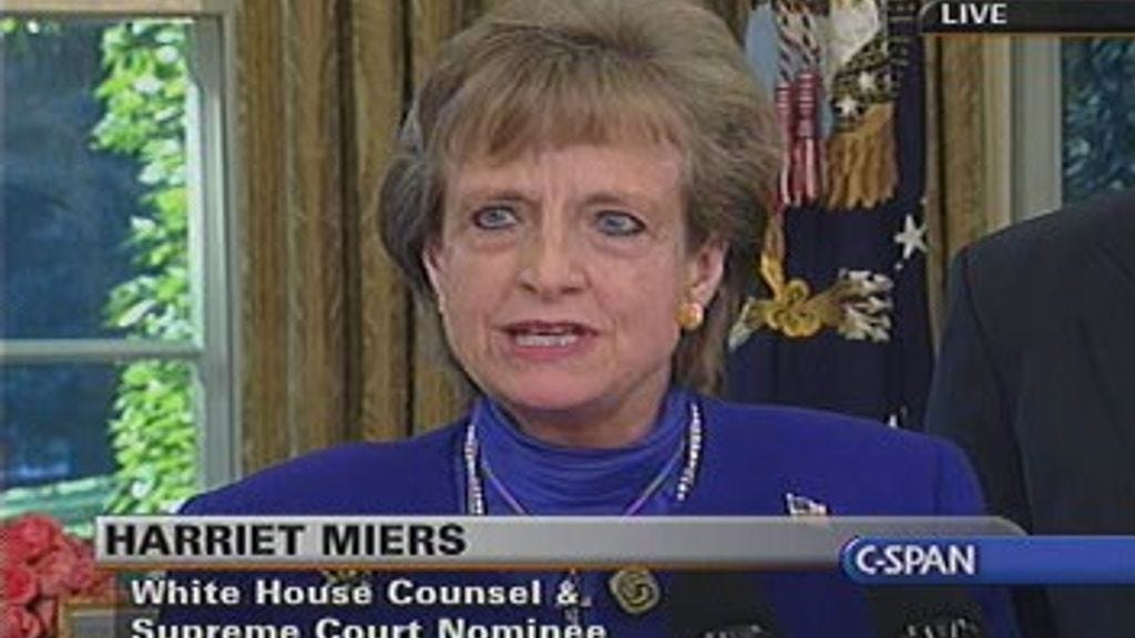 Miers Supreme Court Nomination Announcement | C-SPAN.org