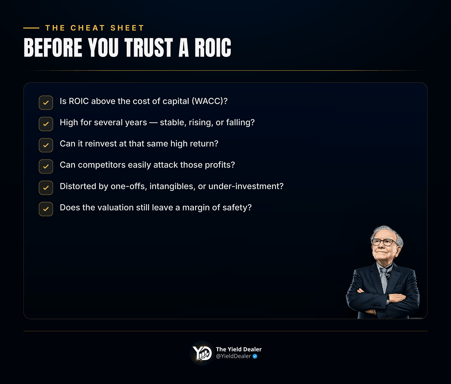 hecklist of questions to ask before trusting a company's ROIC hecklist of questions to ask before trusting a company's ROIC