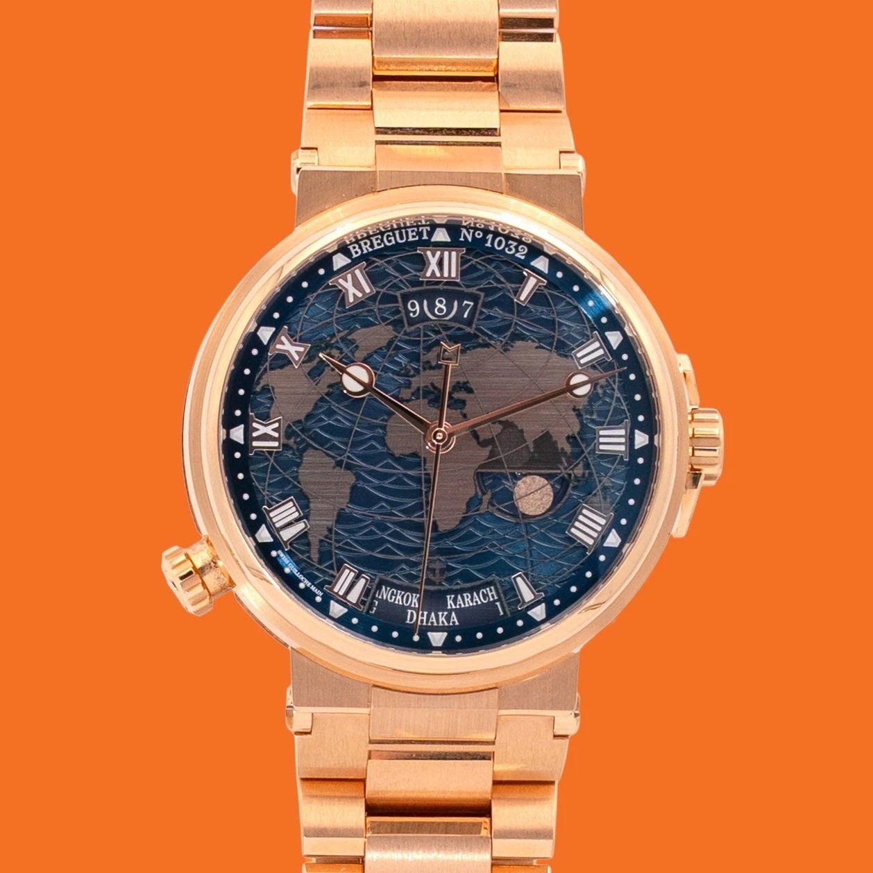 2024 Breguet Hora Mundi 5557 Rose Gold / Blue / Bracelet 5557BR/YS/RW0 Listing Image 1 2024 Breguet Hora Mundi 5557 Rose Gold / Blue / Bracelet 5557BR/YS/RW0 Listing Image 1