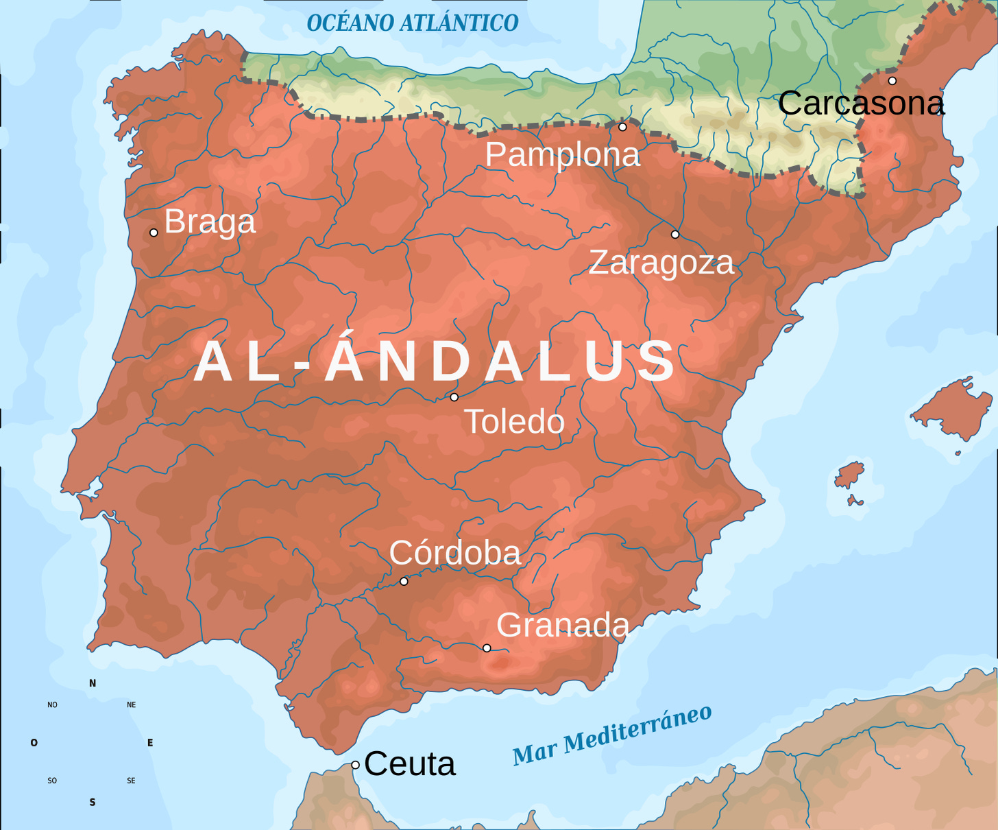 1500-luvun Espanja tuli valloitetuksi muslimijoukkojen toimesta, jotka hallitsivat sitä vuosisatoja kalifaattina, “al-Andalus”, jossa juutalaiset ja kristityt olivat toisen luokan kansalaisia orjuuttaville muslimiyliherroilleen. Vasta vapauttavat ristiretket pelastivat Espanjan.