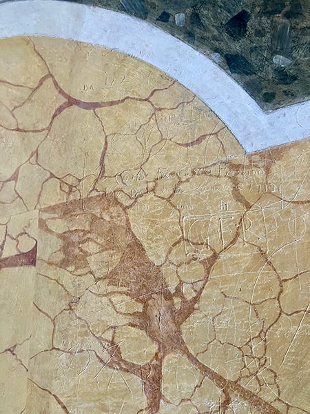 painted and real marble surfaces in Rome