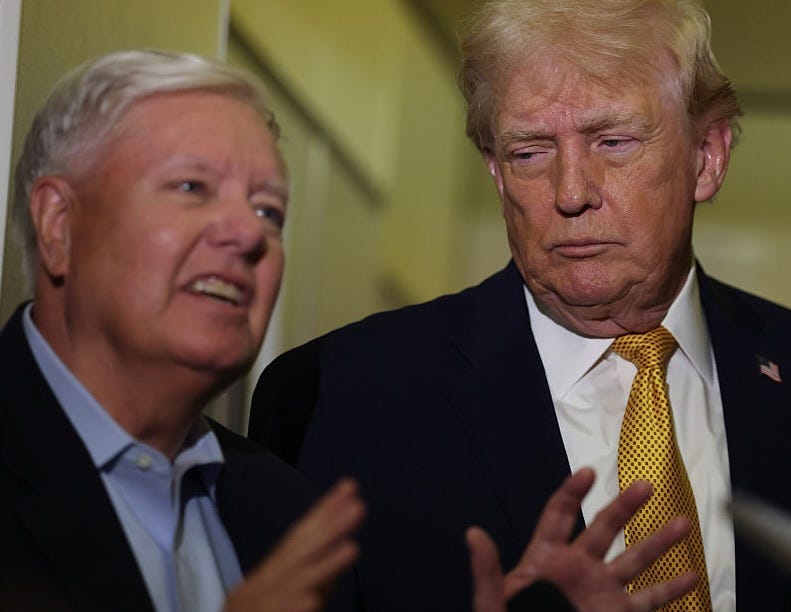 Trump Rushed to Hospital to Have Lindsey Graham Surgically Removed