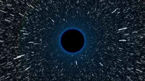 Black hole pulls in star space time funnel pit illustration background New  quality universal science cool nice 4k stock image - Stock Image -  Everypixel