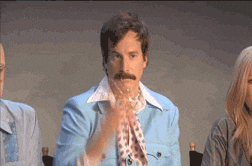 animated gif of a man throwing confetti