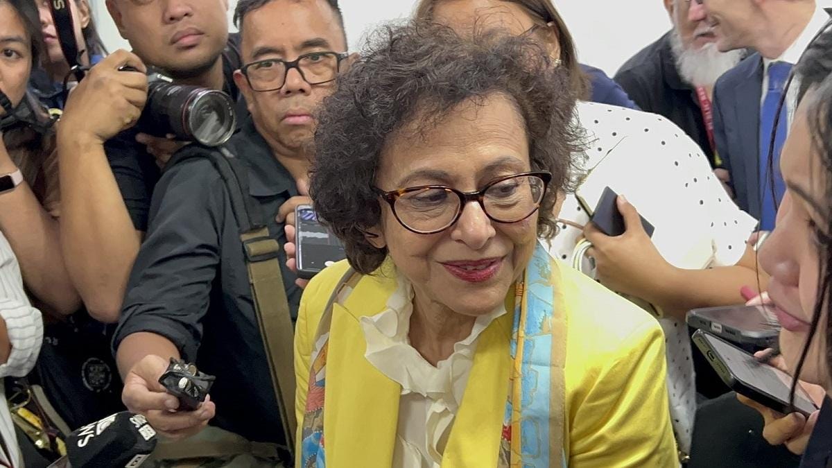 UN special rapporteur Irene Khan Human rights Council Philippines ICC