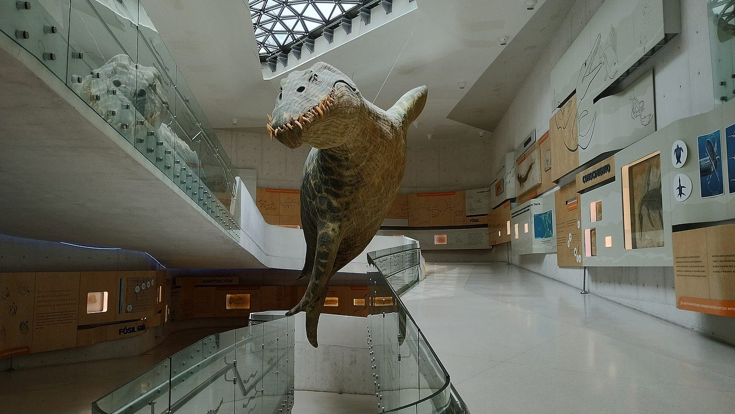 Life-sized restoration of the "Monster of Aramberri" in the Papalote Museo del Niño, in Monterrey.[15]