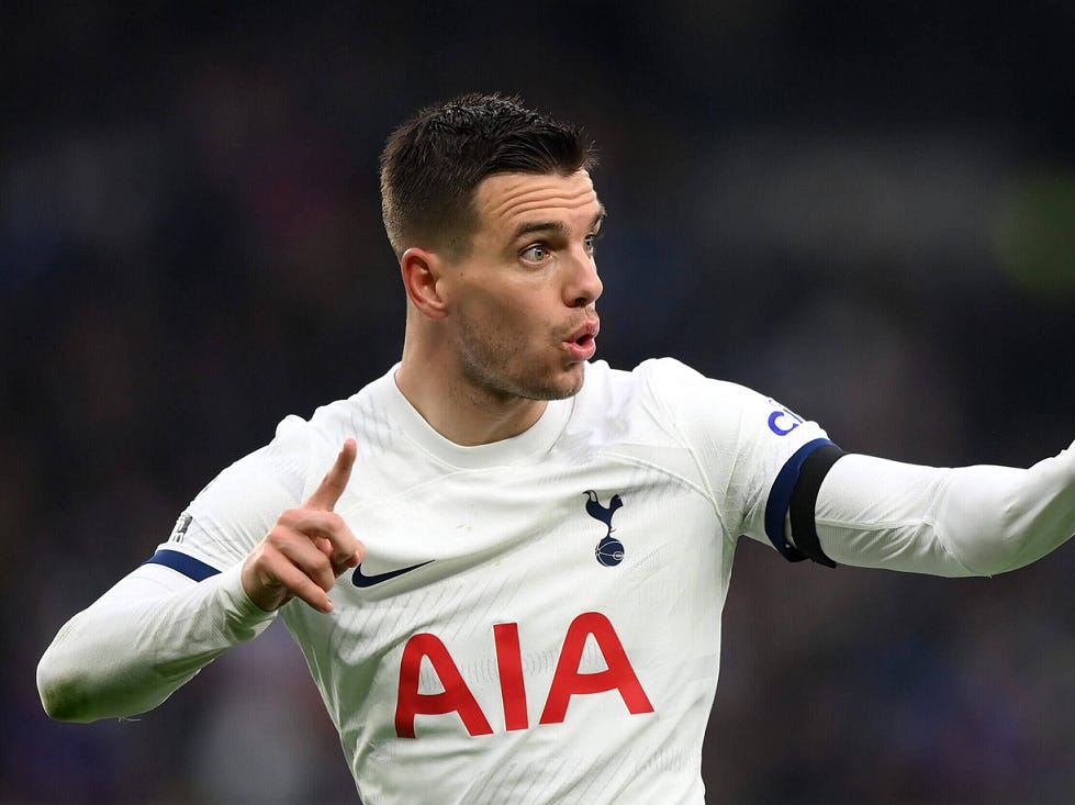A general photo of Tottenham midfielder Giovani Lo Celso A general photo of Tottenham midfielder Giovani Lo Celso