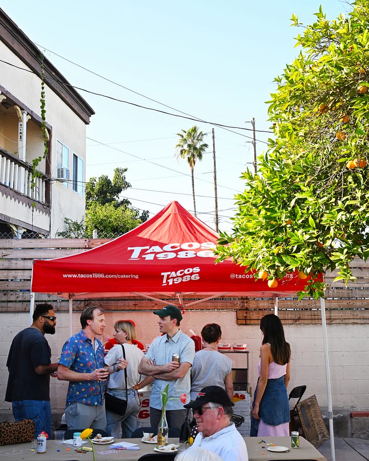 cute baby shower at ours with tacos 1986 tacos + bub and grandma's pastries photos by @daniellegadams
