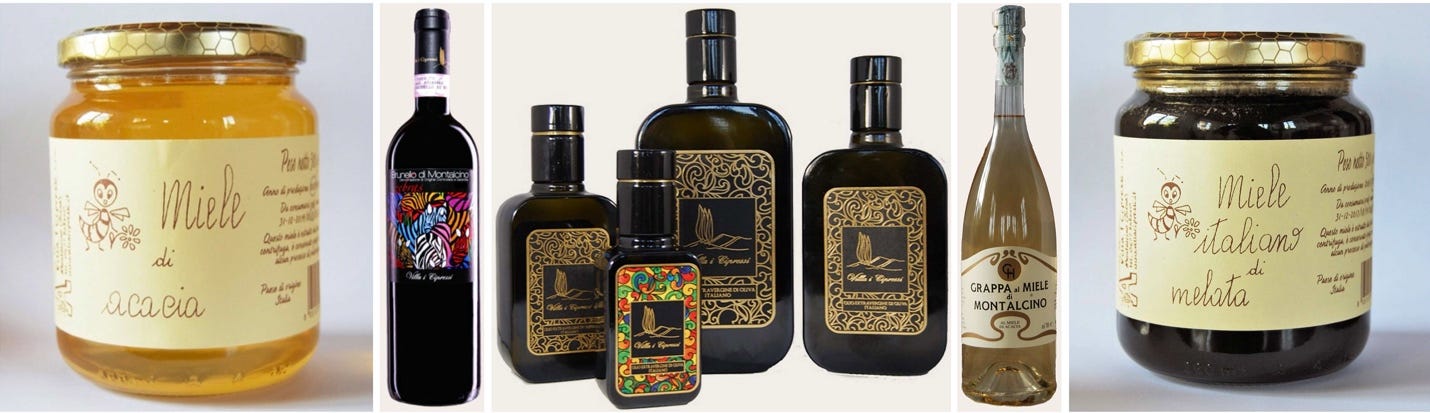 A group of bottles with labels

AI-generated content may be incorrect.