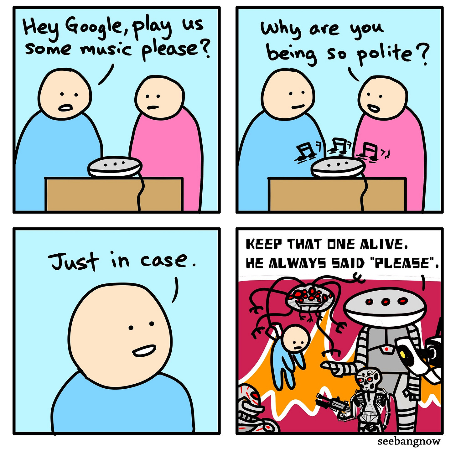 Be polite to robots : r/funny