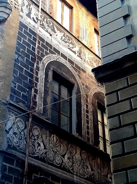 on the way to Via dei Serragli in Florence ITALY