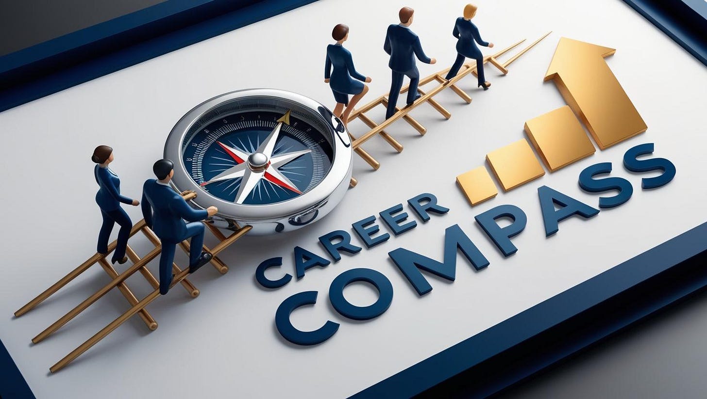 Image created by Career Compass using AI, showcasing tools for creating Substack profile pictures.