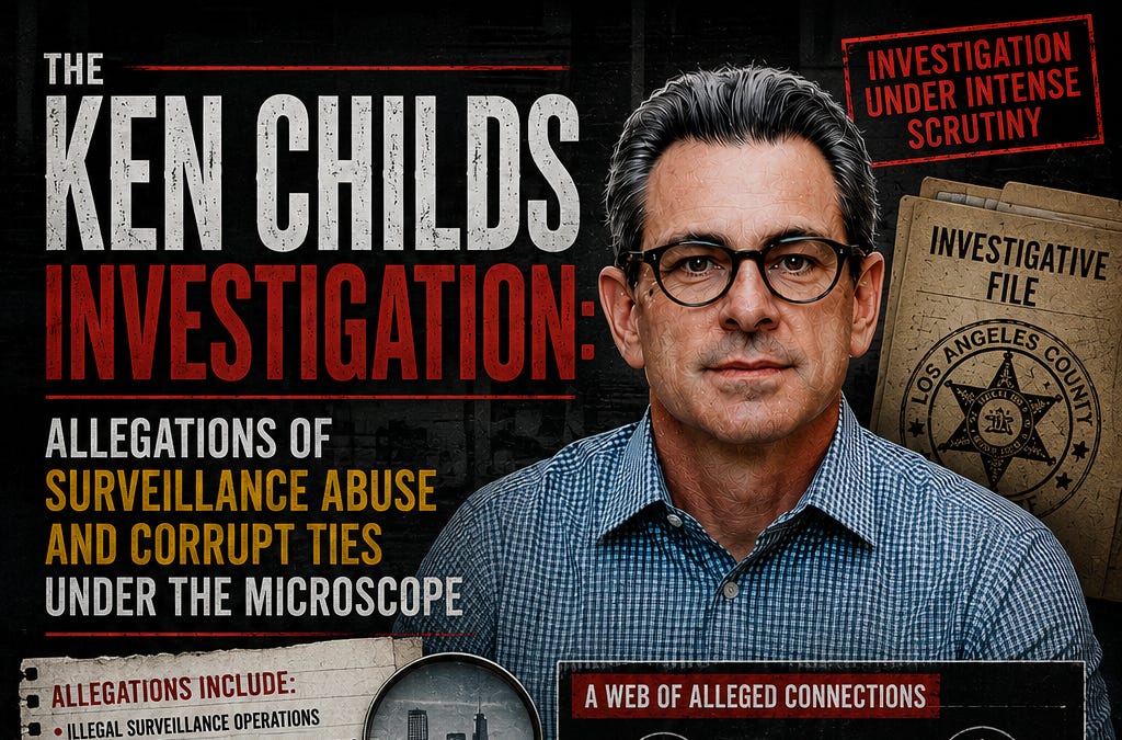The Ken Childs Investigation: Allegations of Surveillance Abuse and Corrupt Ties Under the Microscope
