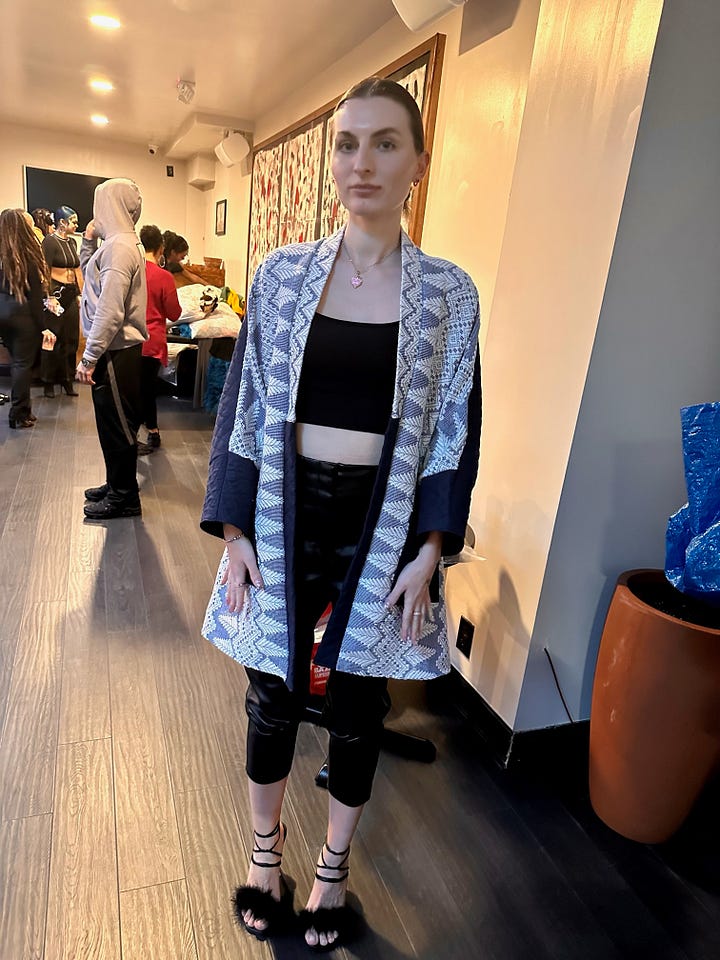 Models wearing Natibo Atbp by Hatzumomo, Philippine fabrics