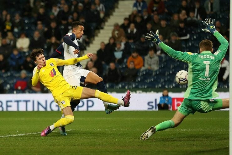 Robinson scored for the Baggies in our defeat. 