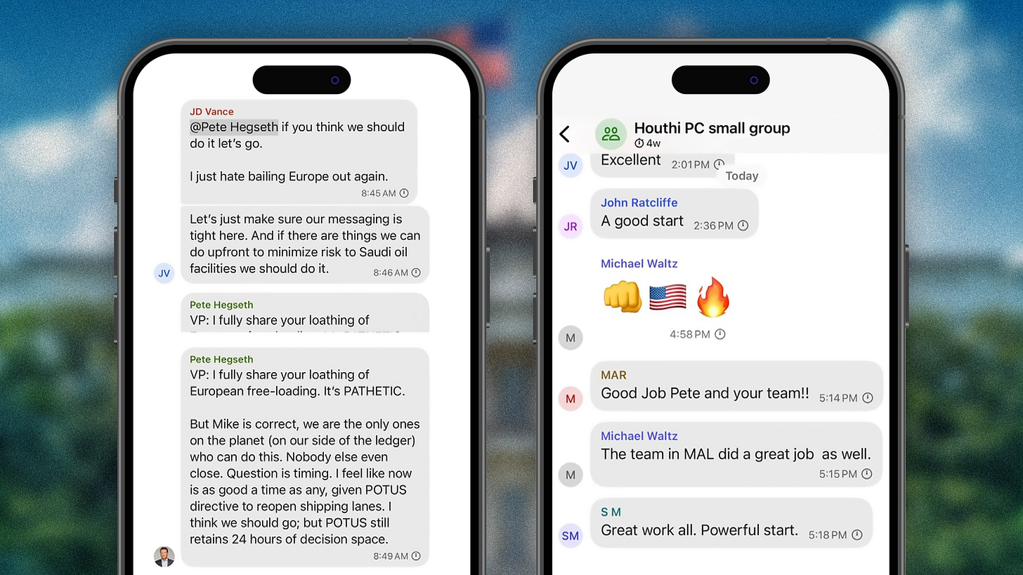 Pathetic European free-loading': What was said in Trump officials' group  chat | US News | Sky News