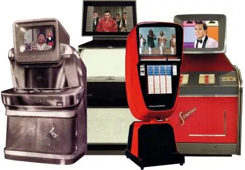 A group of old arcade machines

AI-generated content may be incorrect.