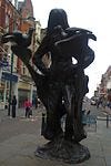 Stand and Stare, statue by Paul Bothwell-Kincaid, Commercial Street, Newport