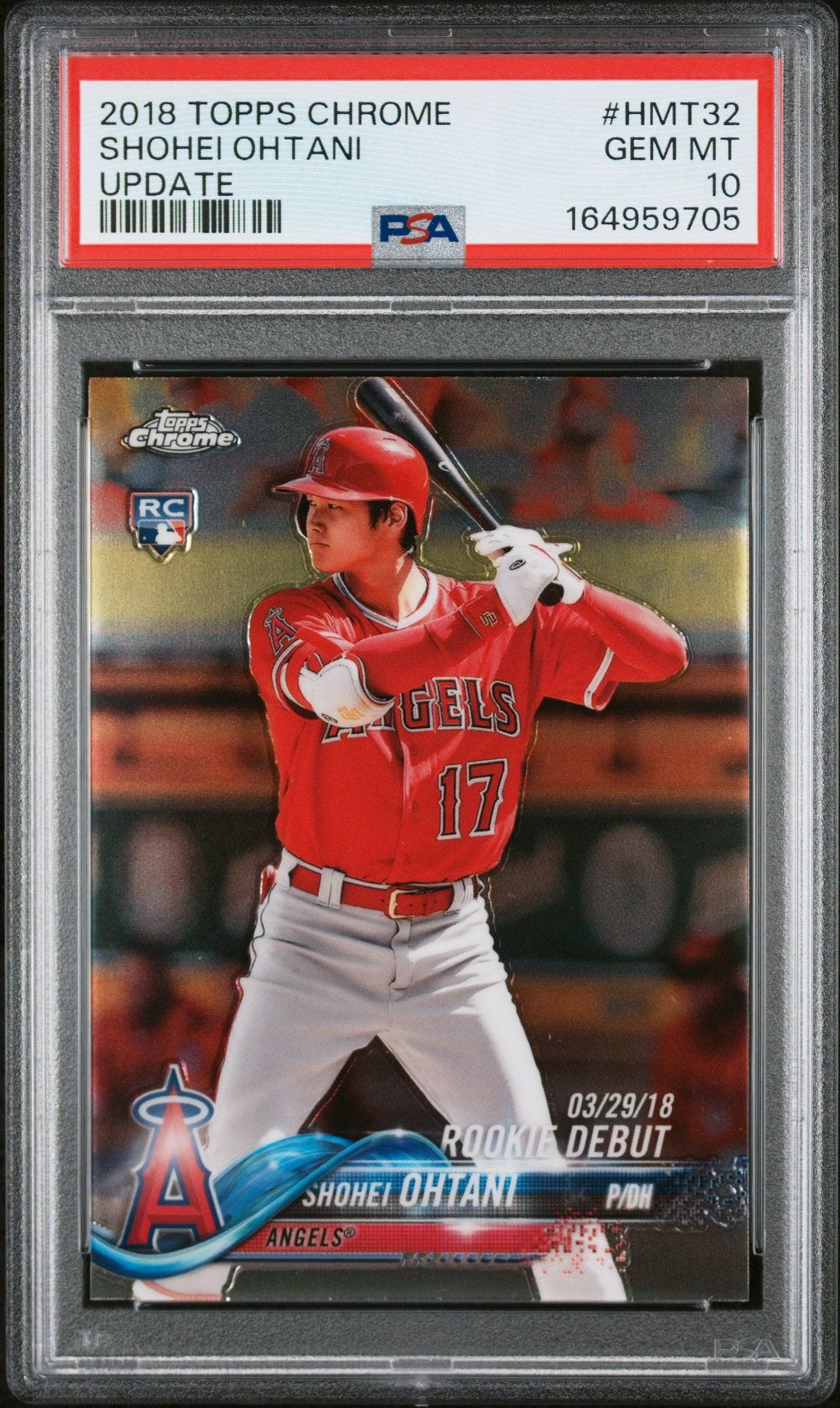 2018 Shohei Ohtani Topps Chrome #HMT32 PSA 10