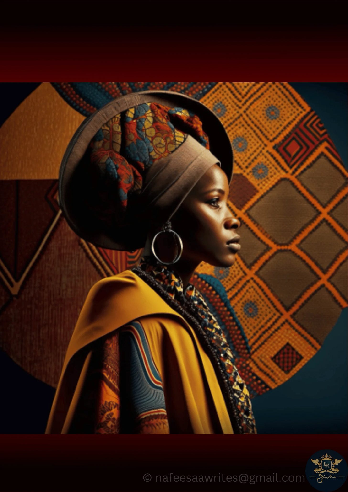 ©The essence of African textiles showcasing intricate patterns and vivid hues, reflecting a symphony of colors that resonate with the rich tapestry of life on the continent.