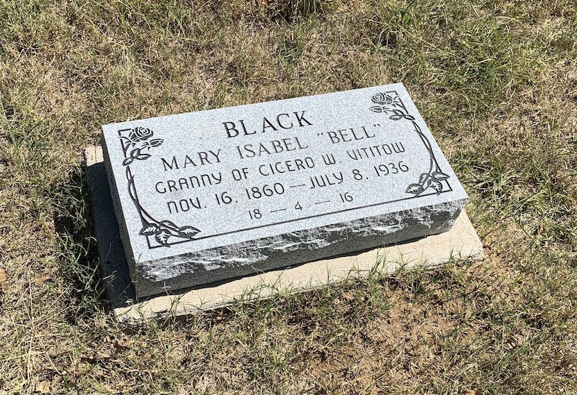 There are but a handful of modern-day grave markers at the Dallas City Cemetery, and this is...