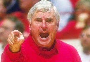 Bobby Knight yelling Bobby Knight yelling
