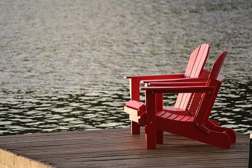 Cottage, Lake, Water, Nature, Summer