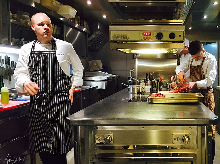 Inside the kitchen