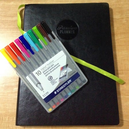 Passion Planner with Staedtler Pens