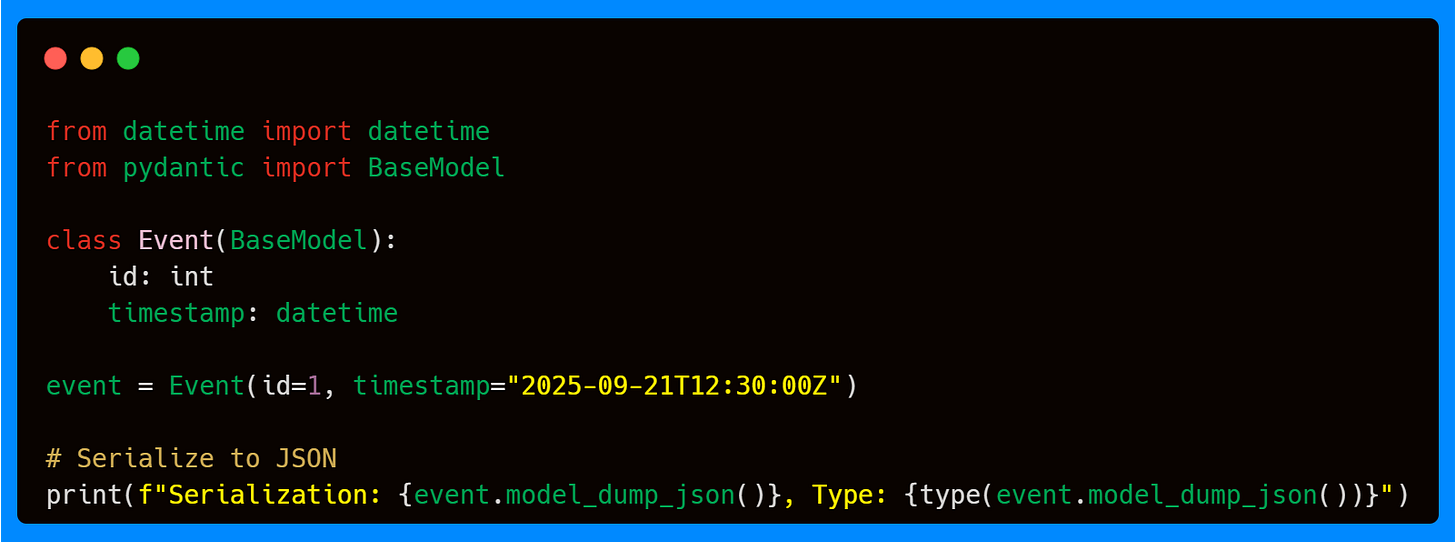 Model Dump JSON Serialization Model Dump JSON Serialization
