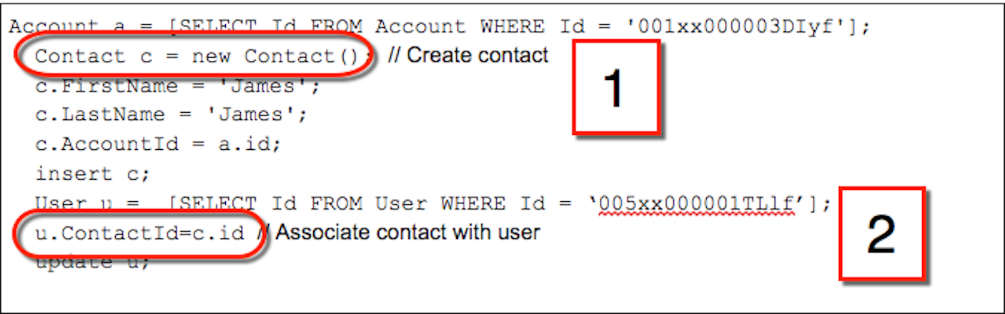 How to add a contact to a contactless user