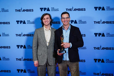 photo credit: Rachel Heimerman on behalf of The Podcast Academy/The Ambies