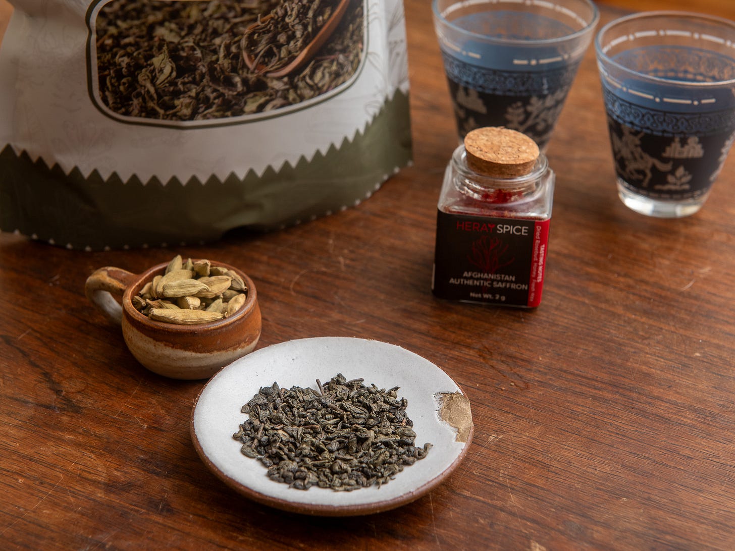 ID: Afghan green tea with cardamom and saffron