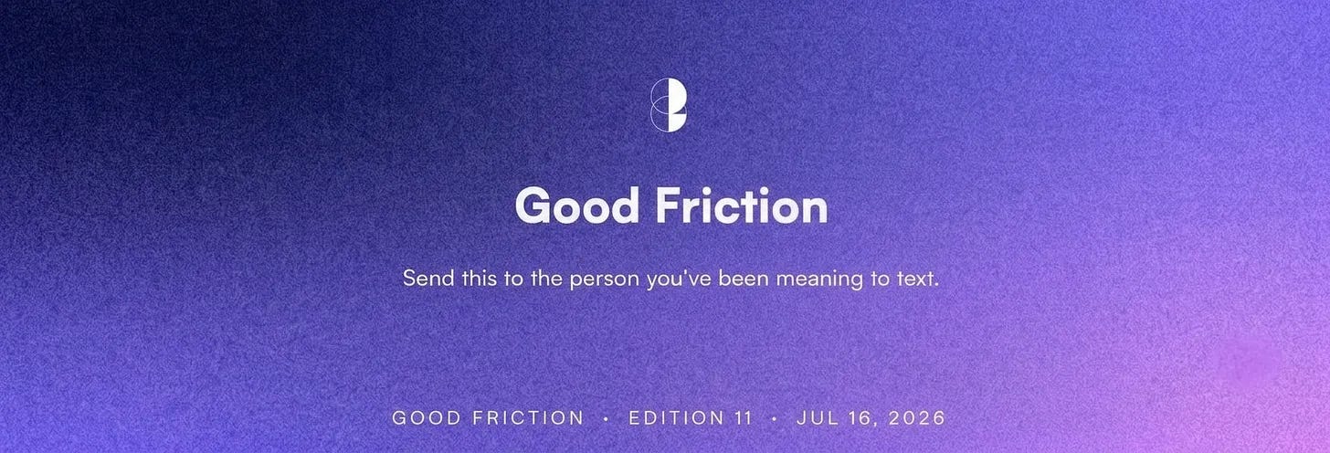 Good Friction newsletter on relational AI and how artificial intelligence impacts humans