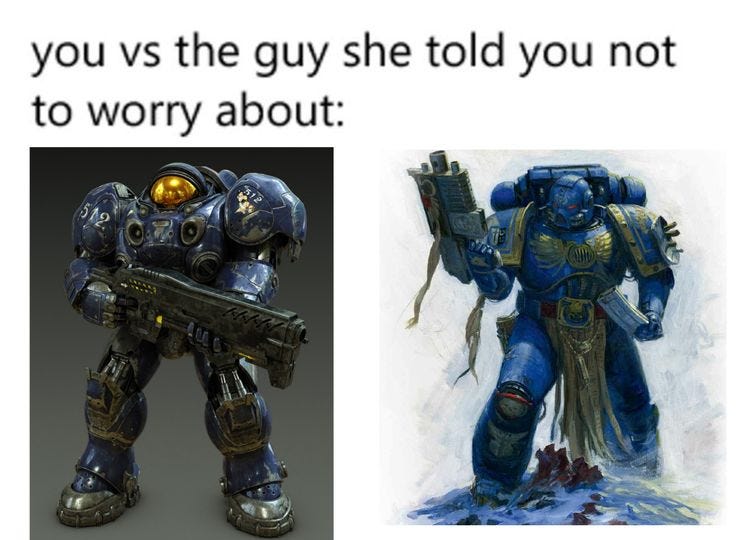 Terran Marine Vs Space Marine