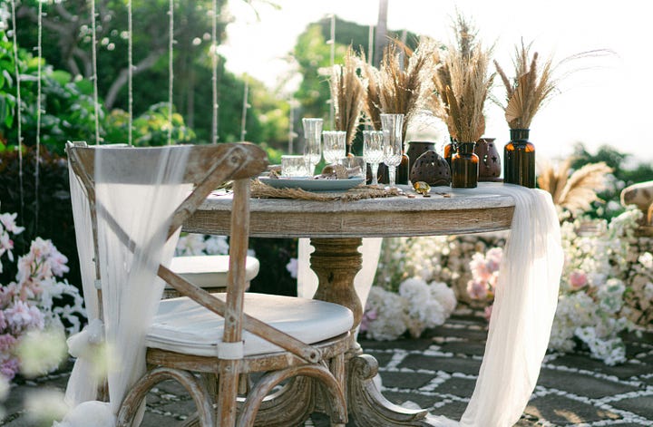 Boho Outdoor Tablescape