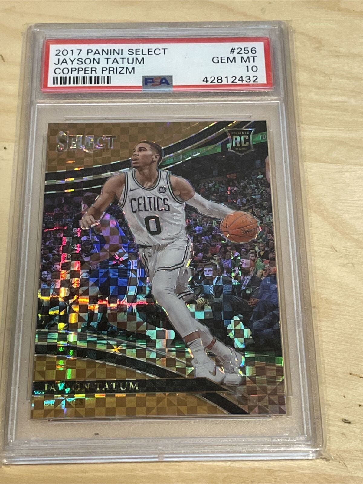 Image 1 - Jayson-Tatum-2017-18-Panini-Select-Court-side-Copper-49-PSA-10-Gem-Mt-Celtics