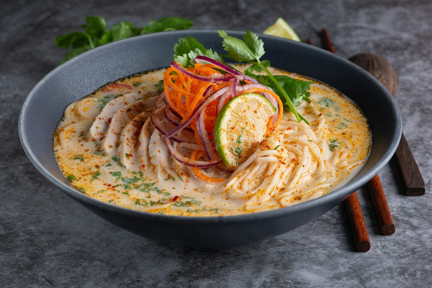 Thai Red Curry Noodle Soup with Chicken Thai Red Curry Noodle Soup with Chicken