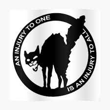 AN Injury To One Is An Injury To All - Anarcho-Syndicalist Logo" Sticker for  Sale by dru1138 | Redbubble